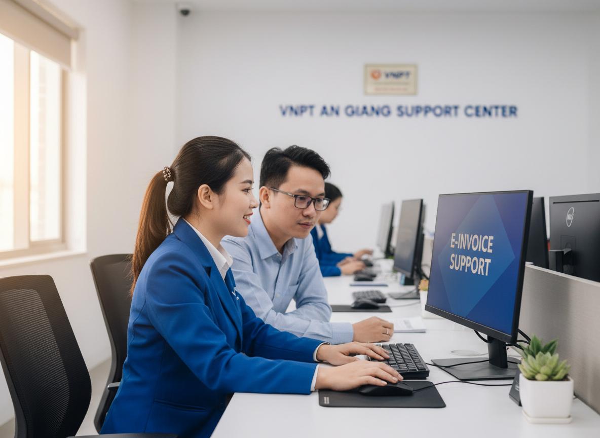 Tổng đài hỗ trợ hoá đơn điện tử hộ kinh doanh VNPT tại An Giang