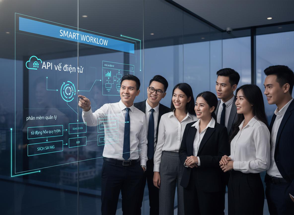 API vé điện tử với phần mềm quản lý của công ty: Tự động hóa quy trình