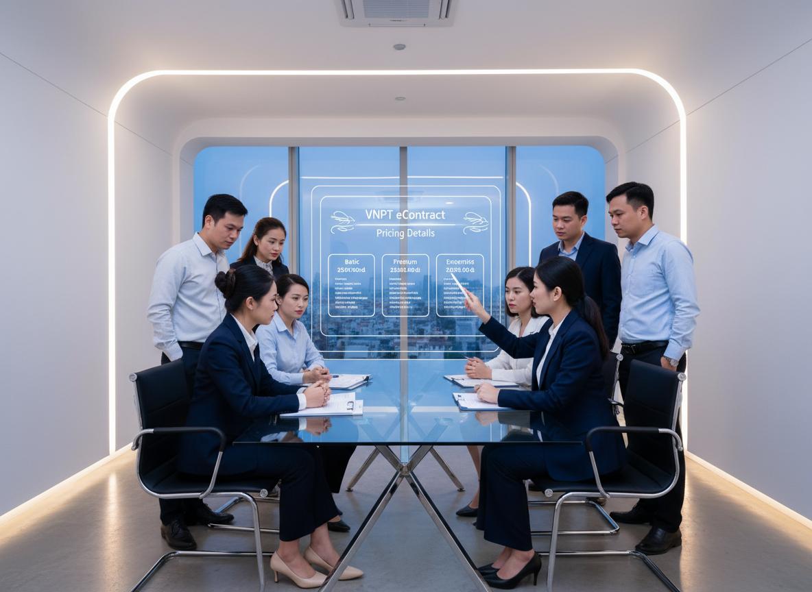 bảng giá chi tiết gói hợp đồng điện tử VNPT eContract dành cho Trung tâm Y tế tại TP.HCM