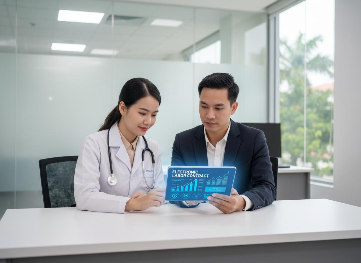 giá hợp đồng lao động điện tử ngành y tế tại Bà Rịa - Vũng Tàu